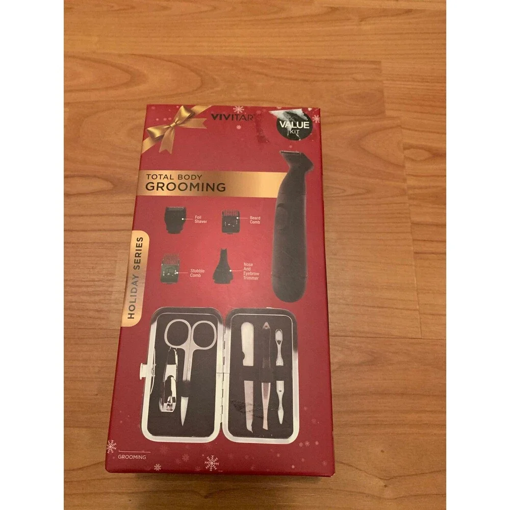 Vivitar Total Body Grooming Beard Trimmer Hair Clippers Holiday Series
